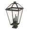 Z-Lite Talbot 4 Light Outdoor Pier Mounted Fixture, Oil Rubbed Bronze And Seedy 579PHXLXS-SQPM-ORB - alternate 3